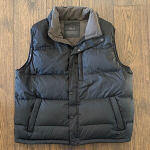 LL BEAN Goose Down Puffer Men’s Vest XL Black
